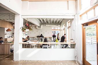 Interior - Upper Left Roasters in Ladd's Addition - Portland, OR Coffee, Espresso & Tea House Restaurants