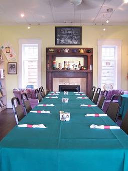 Interior: Banquet/Meeting Space Fireplace - Words AfterWords in Smack in the Middle of Old Hardy Town - Hardy, AR American Restaurants
