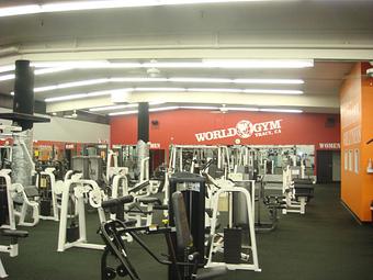 Interior: Main Floor - World Gym Fitness Center in Tracy, CA Health Clubs & Gymnasiums