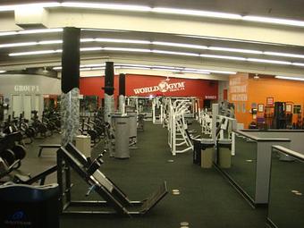 Interior: Main Floor - World Gym Fitness Center in Tracy, CA Health Clubs & Gymnasiums