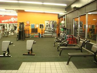 Interior: Ab and Stretch Area - World Gym Fitness Center in Tracy, CA Health Clubs & Gymnasiums