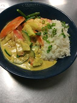 Product: Tiger Shrimp Curry - 533 Viet Fusion in Palm Springs, CA Vietnamese Restaurants