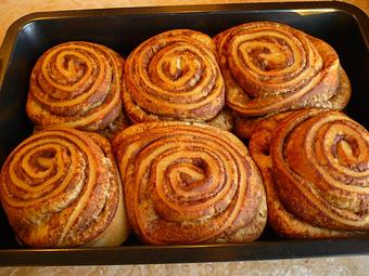 Product: Cinnamon Rolls baked daily - Adagio Bean & Leaf in East Sequim - Sequim, WA Coffee, Espresso & Tea House Restaurants