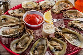Product: Raw Oysters On The Half Shell - Adventures Pub & Spirits in Downtown Biloxiu - Biloxi, MS Pubs