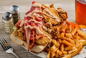 Product: The "Ultimate Oyster" Po-Boy - Adventures Pub & Spirits in Downtown Biloxiu - Biloxi, MS Pubs