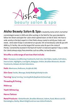 Product - Aisha Beauty Salon & Spa in Hunters Creek, FL - Orlando, FL Beauty Salons