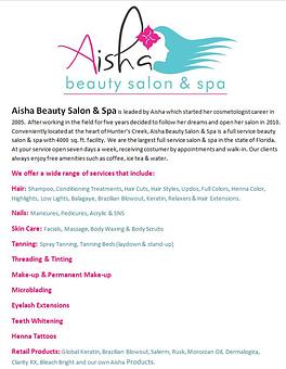 Product - Aisha Beauty Salon & Spa in Hunters Creek, FL - Orlando, FL Beauty Salons