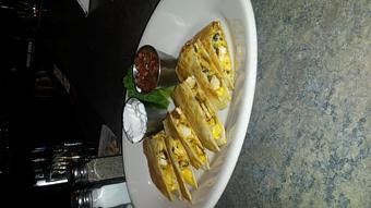 Product: blacken chicken quesadillas - Aliota's Pub & Grill in Visa, American Express, Mastercard and Discover - Milwaukee, WI American Restaurants