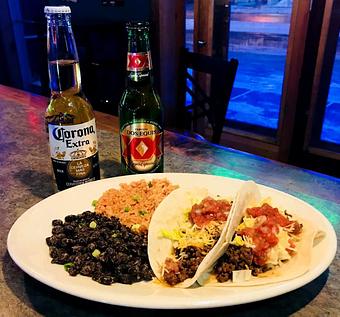 Product: South of the Border Tuesday's.  2 Tacos, Rice and Beans for $6!. Specials on  Corona and Dos Equis. - Aliota's Pub & Grill in Visa, American Express, Mastercard and Discover - Milwaukee, WI American Restaurants