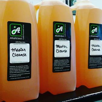 Product: Based on classic master cleanse recipe, this is a 1/2 (gal one day's worth) which gives 8 eight ounce servings. - Alkalicious Cold Pressed Juice Bar in Greenbrier East - Chesapeake, VA Organic Restaurants