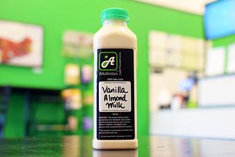 Product: We make our nut milk on order with a hint of raw organic dark maple syrup, Ceylon cinnamon and vanilla. - Alkalicious Cold Pressed Juice Bar in Greenbrier East - Chesapeake, VA Organic Restaurants