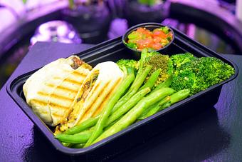 Product: Meal Prep Dish: Bean Burrito & Sides - Alkalicious Cold Pressed Juice Bar in Greenbrier East - Chesapeake, VA Organic Restaurants