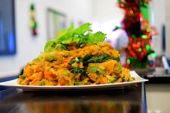 Product: Meal Prep Dish: Sweet Potato Skillet w/ Brown Rice - Alkalicious Cold Pressed Juice Bar in Greenbrier East - Chesapeake, VA Organic Restaurants