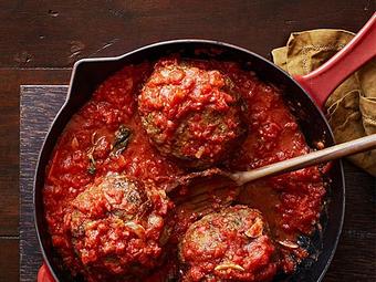 Product: House-made with veal, pork and beef, fresh mozzarella, and hand crushed San Marzano marinara. - Amalfi Cucina & Mercato - Downtown Atlanta in Downtown Atlanta - Atlanta, GA Italian Restaurants