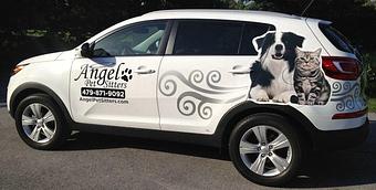 Product: Does the dog need to go to the groomer and you're stuck at work? We offer pet taxi service and also transport to and from the airport. - Angel Pet Sitters in Springdale, AR Pet Boarding & Grooming