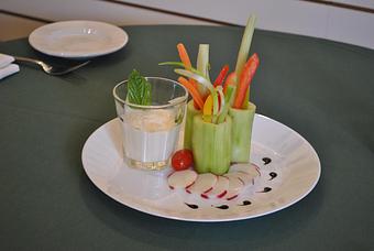 Product: Fresh cut vegetables,stracchino cheese. - Art Caffe in Venice, FL Italian Restaurants