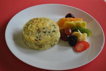 Product: Vegetables,Potato and Spinach,Asparragus and Prosciutto,Bacon and Onions,Chesse with Fontina ,brie,swiss. - Art Caffe in Venice, FL Italian Restaurants