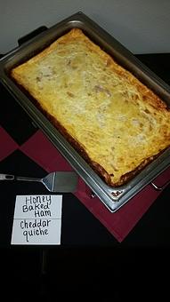 Product: Ham and Cheddar Quiche - Asante Catering in Sacramento, CA American Restaurants