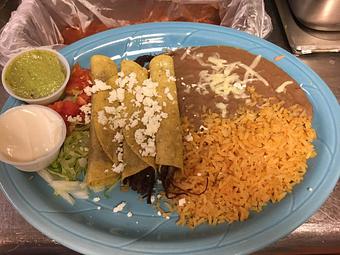 Product: STEAK FLAUTAS MEXICANAS - Aztecas Tex-Mex Grill in Springville, AL Mexican Restaurants