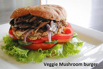 Product: Mouth watery Fresh Veggie Burger - Baagan in San Ramon, CA Vegan Restaurants
