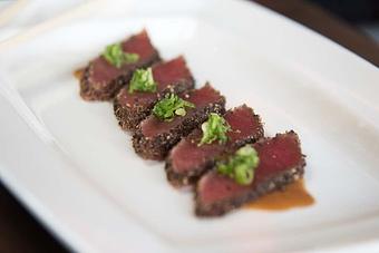 Product: Peppered Tuna Tataki - Baby Blue Sushi Sake Grill - 168th & W. Center Rd. in Omaha, NE Japanese Restaurants