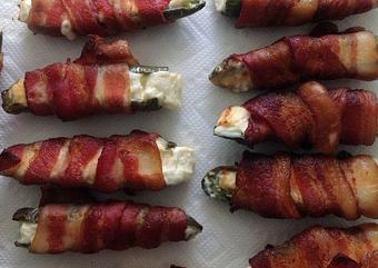Product: Jalapenos filled with cream cheese and bacon wrapped. So good! - Bacon PDX in Hollywood - Portland, OR American Restaurants