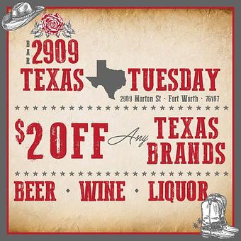 Product - Bar 2909 in Fort Worth, TX Bars & Grills