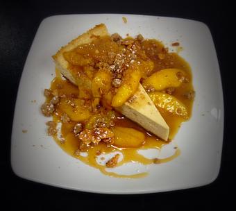 Product: peach streusel - BC Bistro in Kansas City, MO American Restaurants