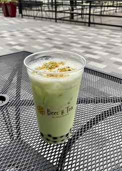 Product: Seafoam Milk Tea (Pistachio Milk Tea) - Asia Bistro in Pentagon City - Arlington, VA Seafood Restaurants