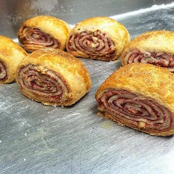 Product: raspberry rugelach - Bella Leigh Bakery & Cafe in Montague, NJ Bakeries