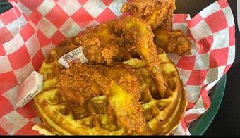 Product: Chicken & waffle - Big Shakes Hot Chicken and Fish in Franklin, TN American Restaurants