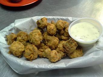 Product: Fried Mushrooms - Big Smith's Bar-B-Q Catfish & Catering in Sulphur Springs, TX American Restaurants