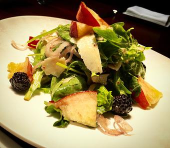 Product: Just "Peachy" Salad - Bistro 135 in Tracy, CA American Restaurants