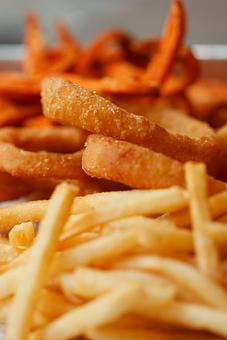Product: French Fry, Onion Ring & Sweet Potato Fry  - Black Shack Burger in New York, NY Hamburger Restaurants