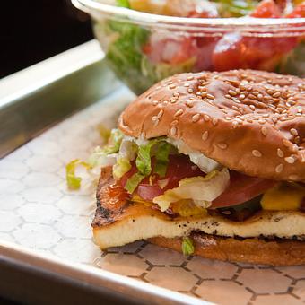 Product: Grilled Tofu Sandwich  - Black Shack Burger in New York, NY Hamburger Restaurants