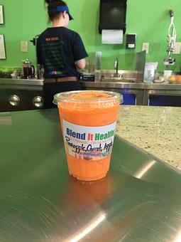Product: Pineapple Carrots Apple - Blend It Healthy in Arcadia, CA Vegan Restaurants