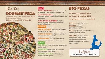 Product - Blue Dog Pizza Tahoe Stateline in Near Stateline Casinos - South Lake Tahoe, CA American Restaurants