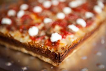 Product: Brooklyn Bridge - Detroit Style Pizza - Blue Pan Pizza in West Higlands - Denver, CO Dessert Restaurants