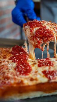 Product: Gluten-friendly Detroit - Blue Pan Pizza in West Higlands - Denver, CO Dessert Restaurants