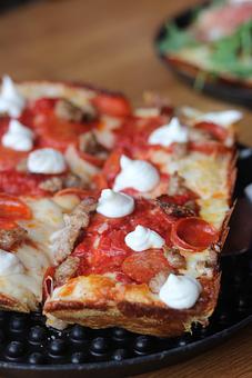 Product: Brooklyn Bridge - Detroit Style Pizza - Blue Pan Pizza in West Higlands - Denver, CO Dessert Restaurants