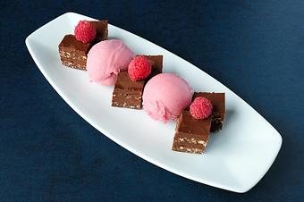 Product: Chocolate Torte - Blue Sushi Sake Grill - 144th & W. Maple Rd. in Omaha, NE Sushi Restaurants