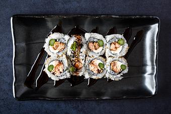 Product: Super Asparagus - Blue Sushi Sake Grill - 144th & W. Maple Rd. in Omaha, NE Sushi Restaurants