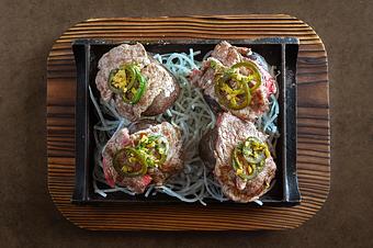 Product: River Rock Beef - Blue Sushi Sake Grill - 144th & W. Maple Rd. in Omaha, NE Sushi Restaurants