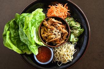 Product: Lettuce Wraps - Blue Sushi Sake Grill - 144th & W. Maple Rd. in Omaha, NE Sushi Restaurants