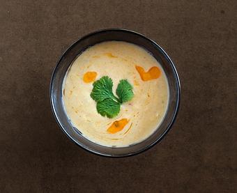 Product: Coconut Crab Soup - Blue Sushi Sake Grill - 144th & W. Maple Rd. in Omaha, NE Sushi Restaurants