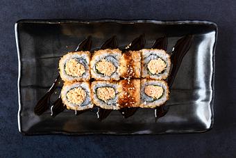 Product: Crunchy Blue - Blue Sushi Sake Grill - 144th & W. Maple Rd. in Omaha, NE Sushi Restaurants