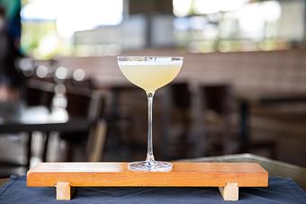 Product: White Peach Daiquiri - Blue Sushi Sake Grill - 144th & W. Maple Rd. in Omaha, NE Sushi Restaurants