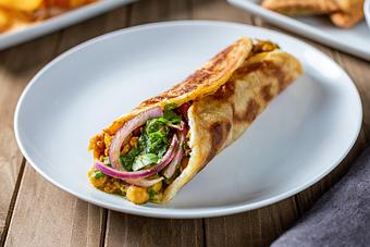 Product: Wrap: Chickpea Chana - Bombay Eats / Wraps in Streeterville - Chicago, IL Gluten Free Restaurants