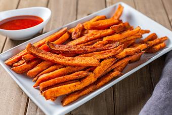 Product: Sides: Sweet Potato Fries - Bombay Eats / Wraps in Streeterville - Chicago, IL Gluten Free Restaurants