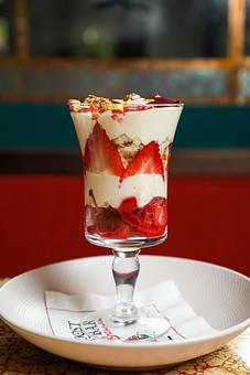 Product: Strawberry Trifle - Brennan's - Wine Cellar in French Quarter - New Orleans, LA Cajun & Creole Restaurant